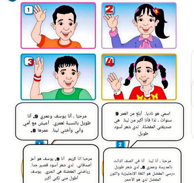 حل كتاب الانجليزي الصف الرابع الابتدائي منهاج ليبيا الجديد pdf كاملا