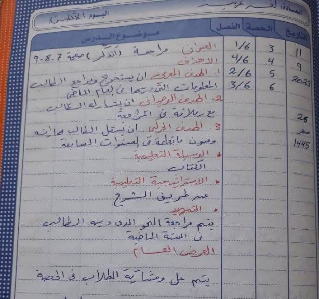 تحضير دروس اللغة العربية سادس ليبيا pdf