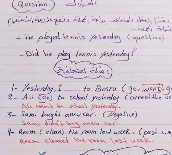 ملخص الوحدة الاولى انجليزي الصف السابع ليبيا