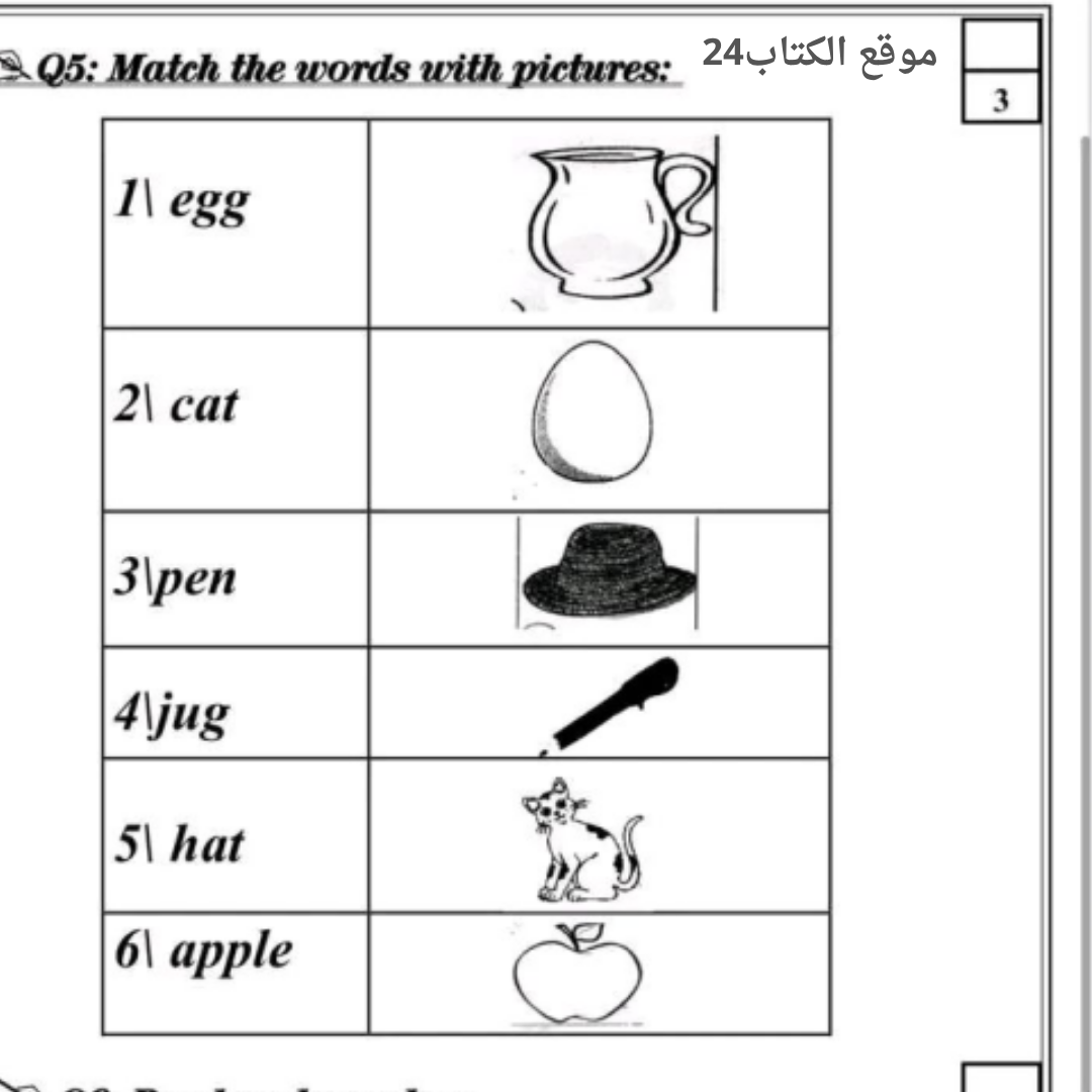 اوراق عمل اللغة الانجليزية الصف الثاني الابتدائي السودان